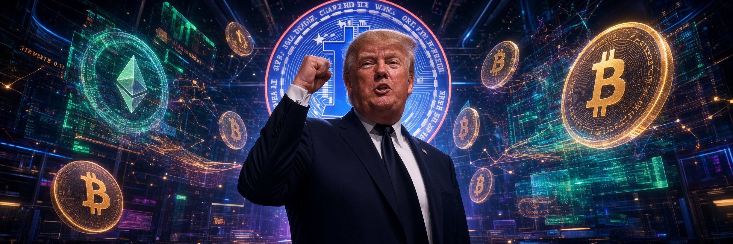Crypto President campaign banner